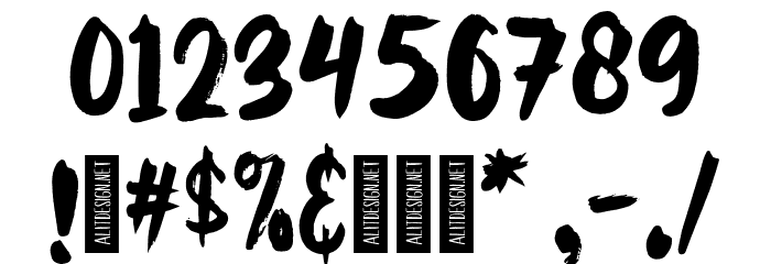 CAIBOJOG Font OTHER CHARS