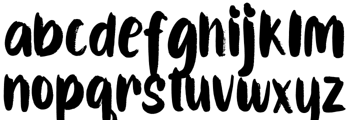 CAIBOJOG Font LOWERCASE