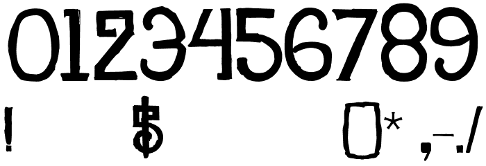 CAIFAN Font OTHER CHARS