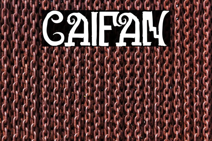 CAIFAN Font examples