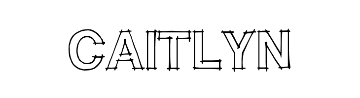 CAITLYN  Frei Schriftart Herunterladen