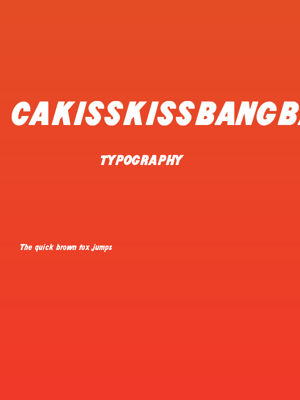 CAKissKissBangBang Poster