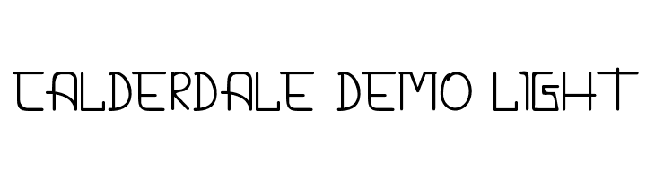 CALDERDALE DEMO Light  Frei Schriftart Herunterladen