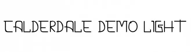 CALDERDALE DEMO Light  Descarca Fonturi Gratis