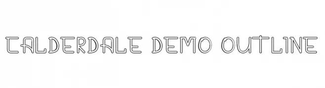 CALDERDALE DEMO Outline  Frei Schriftart Herunterladen