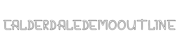 CALDERDALE DEMO Outline  baixar fontes gratis