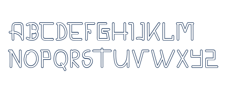 CALDERDALE DEMO Outline Lowercase