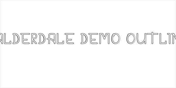 CALDERDALE DEMO Outline Logo