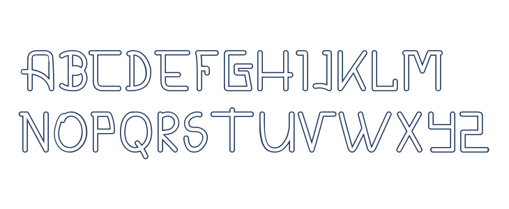 CALDERDALE DEMO Outline Lowercase