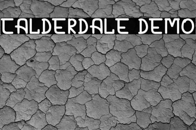 CALDERDALE DEMO Font examples