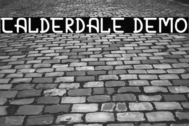 CALDERDALE DEMO Font examples