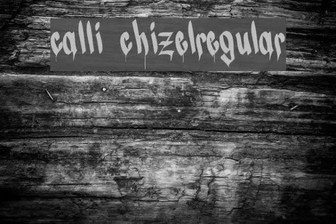 CALLI CHIZELRegular Font examples