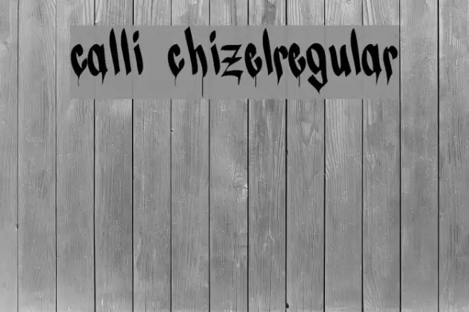 CALLI CHIZELRegular Font examples