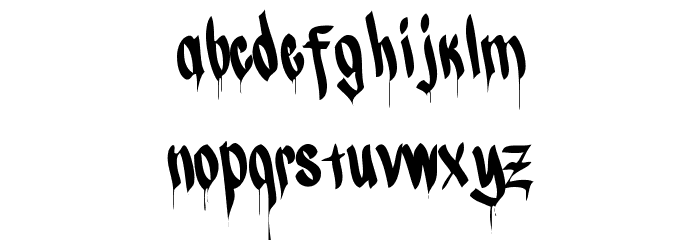 CALLI CHIZELRegular Font LOWERCASE