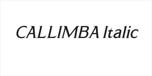 CALLIMBA Italic Logo
