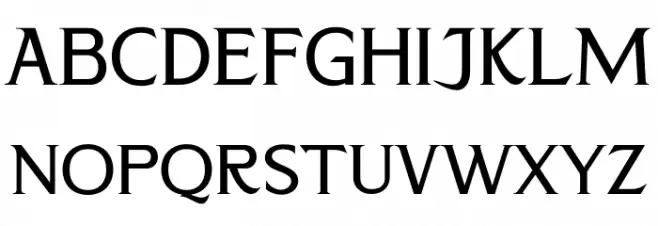 CALLIMBA フォント 大文字