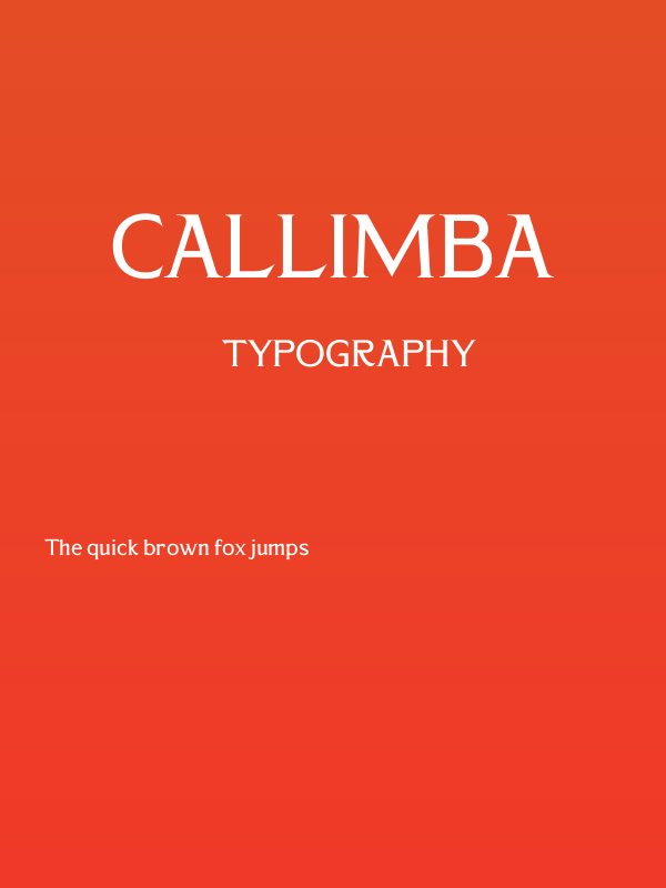 CALLIMBA Poster