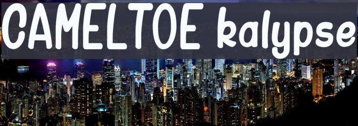 CAMELTOE kalypse Font examples