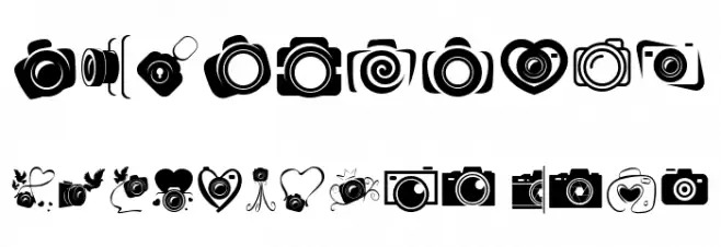 CAMERA - FOTOGRAAMI Font OTHER CHARS