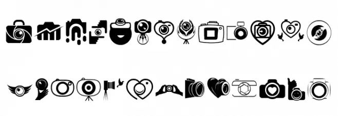 CAMERA - FOTOGRAAMI फ़ॉन्ट लोअरकेस