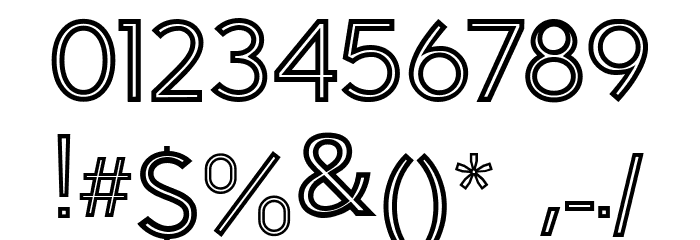 CAMPTOWN Font OTHER CHARS