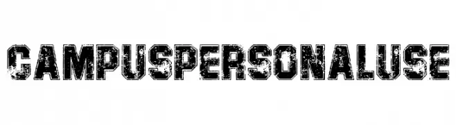 CAMPUS PERSONAL USE   Fuentes Gratis Descargar