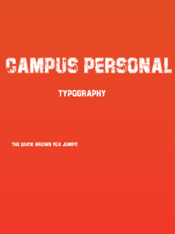 CAMPUS PERSONAL USE  Poster