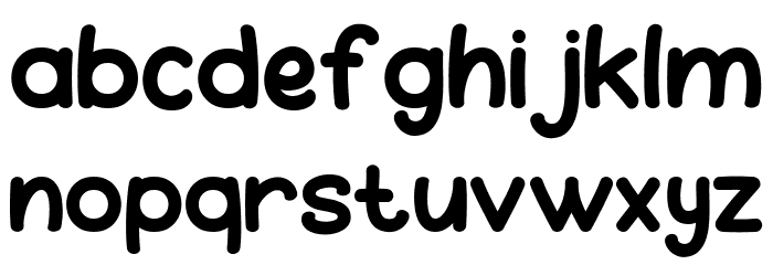 CANDY BABY Regular Font LOWERCASE