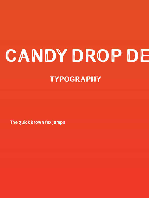 CANDY DROP demo Poster