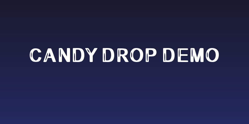 CANDY DROP demo Social Header
