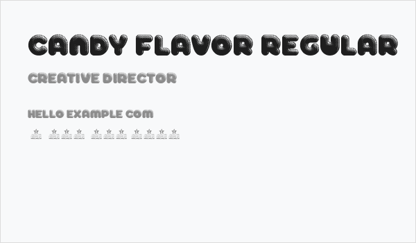 CANDY FLAVOR Regular Business Card