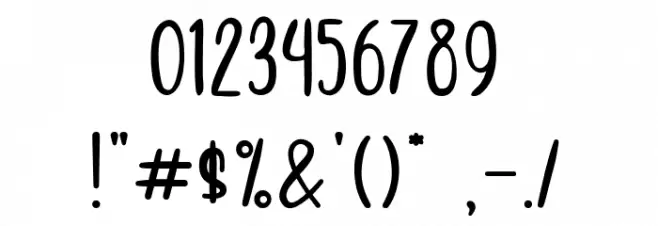 CANDY PUTRI Font OTHER CHARS