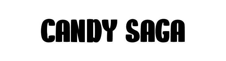 CANDY SAGA  Frei Schriftart Herunterladen