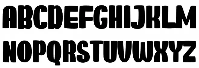 CANDY SAGA Font UPPERCASE