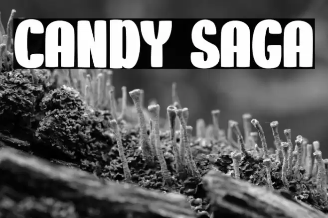 CANDY SAGA Font examples