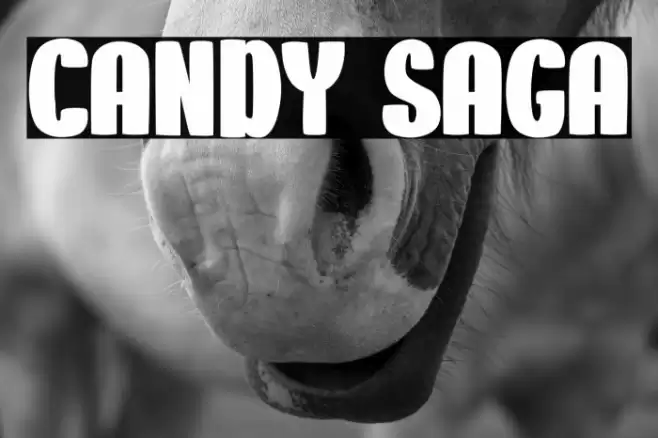 CANDY SAGA Font examples
