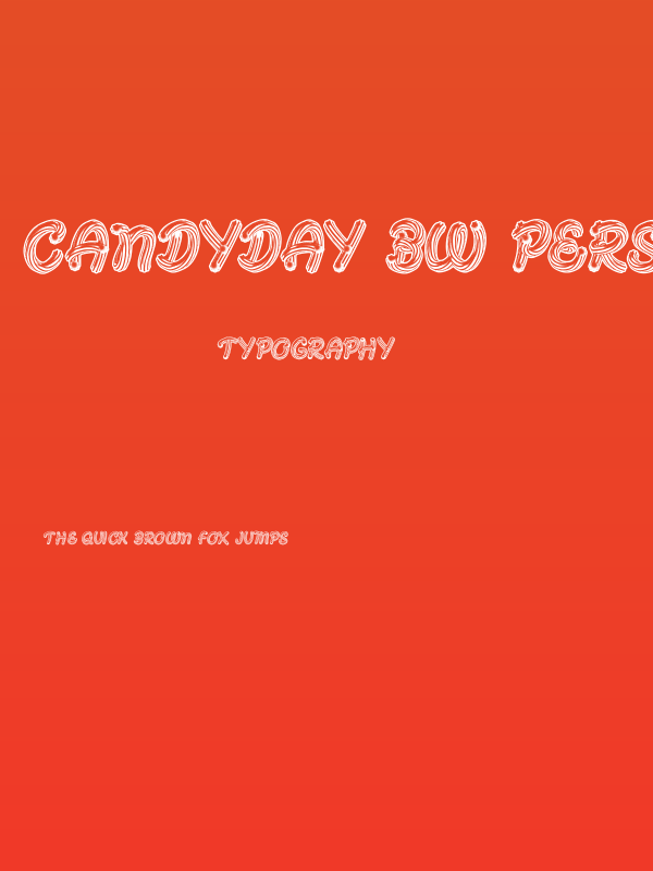 CANDYDAY BW PERSONAL USE Bold Poster