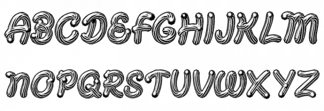 CANDYDAY BW PERSONAL USE Bold Font Litere mici