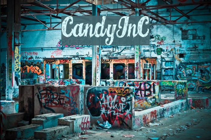 CANDYINC フォント examples