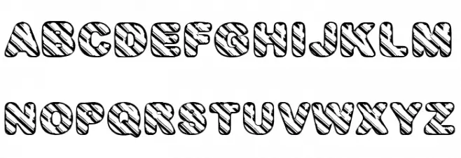 CANDYS BW PERSONAL USE Bold Schriftart Groß
