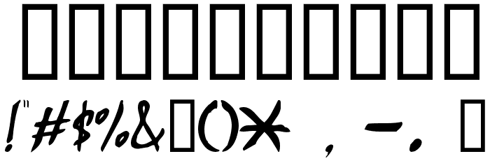 CANS Font OTHER CHARS