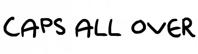 CAPS ALL OVER  font caratteri gratis