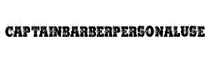 CAPTAIN BARBER PERSONAL USE  font caratteri gratis