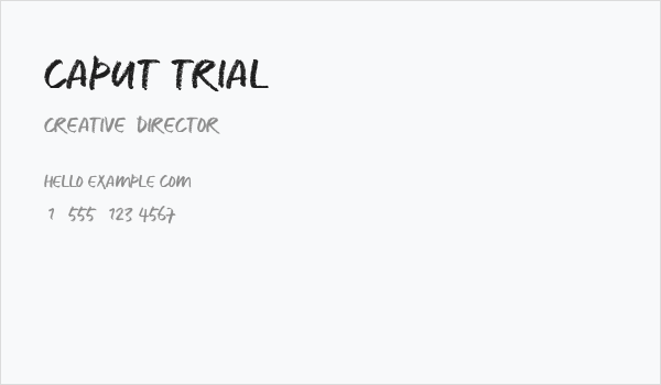 CAPUT_TRIAL Business Card