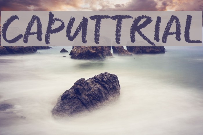 CAPUT_TRIAL Font examples
