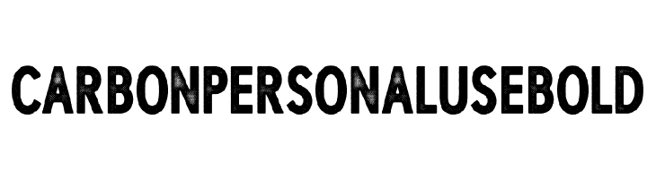 CARBON PERSONAL USE Bold  font caratteri gratis
