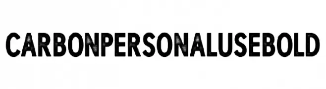 CARBON PERSONAL USE Bold  免费字体下载
