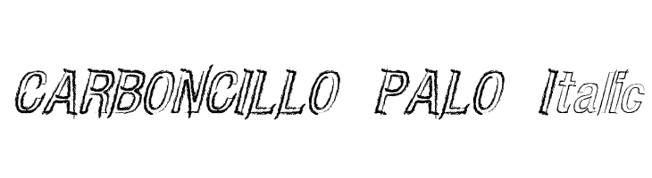 CARBONCILLO PALO Italic Font