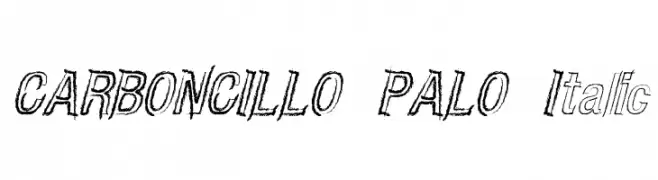 CARBONCILLO PALO Italic  Free Fonts Download