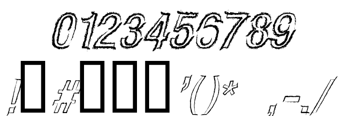 CARBONCILLO PALO Italic Font OTHER CHARS